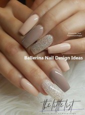 Ballerina Nails Designs: 27 Ballerina Shaped Nails Ideas