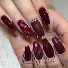 List : 30+ Newest Burgundy Nails Designs You Should Definitely Try In 2020