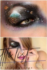 Galaxy Makeup Look: 21 Cool Galaxy Eye Makeup Ideas