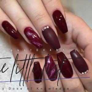 List : 30+ Newest Burgundy Nails Designs You Should Definitely Try In 2020