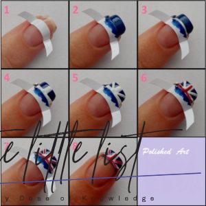 British Flag Nails Art and Designs