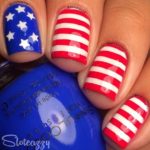 British Flag Nails Art and Designs