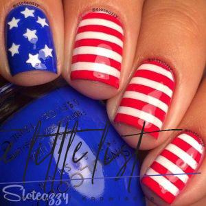 British Flag Nails Art and Designs