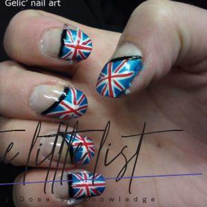 British Flag Nails Art and Designs