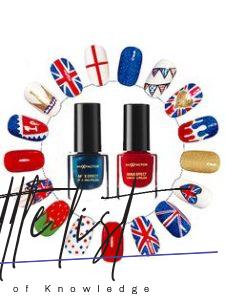 British Flag Nails Art and Designs