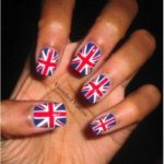 British Flag Nails Art and Designs