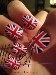 British Flag Nails Art and Designs