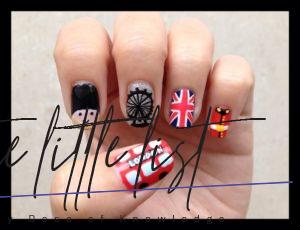 British Flag Nails Art and Designs