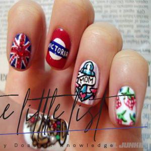 British Flag Nails Art and Designs