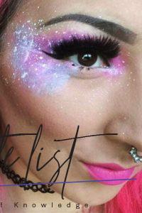 List : Galaxy Makeup Look: 21 Cool Galaxy Eye Makeup Ideas