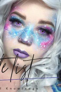 List : Galaxy Makeup Look: 21 Cool Galaxy Eye Makeup Ideas