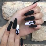 List : 27 Matte Black Nails That Will Make You Thrilled