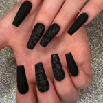 27 Matte Black Nails That Will Make You Thrilled