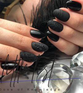 27 Matte Black Nails That Will Make You Thrilled