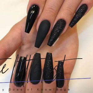 27 Matte Black Nails That Will Make You Thrilled