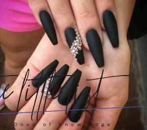 27 Matte Black Nails That Will Make You Thrilled