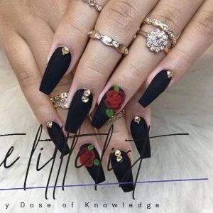 27 Matte Black Nails That Will Make You Thrilled