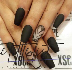 27 Matte Black Nails That Will Make You Thrilled