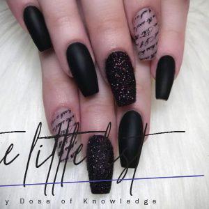 List : 27 Matte Black Nails That Will Make You Thrilled