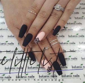 27 Matte Black Nails That Will Make You Thrilled