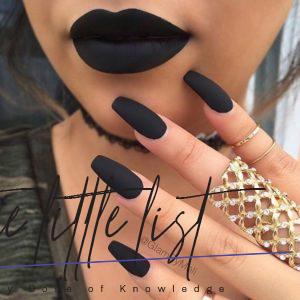 27 Matte Black Nails That Will Make You Thrilled