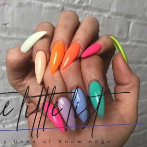 List : Multi Coloured Nails: New Trend and Best Designs