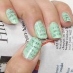 Newspaper Nail Art: Original Nail Design