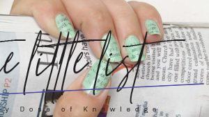 Newspaper Nail Art: Original Nail Design