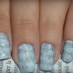 Newspaper Nail Art: Original Nail Design