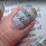 Newspaper Nail Art: Original Nail Design