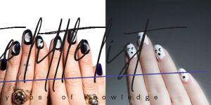 Newspaper Nail Art: Original Nail Design