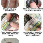 Newspaper Nail Art: Original Nail Design