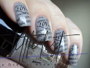 Newspaper Nail Art: Original Nail Design