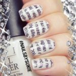 Newspaper Nail Art: Original Nail Design