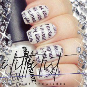 Newspaper Nail Art: Original Nail Design