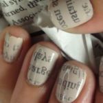 Newspaper Nail Art: Original Nail Design