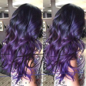 33 Cool Ideas Of Purple Ombre Hair