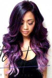 33 Cool Ideas Of Purple Ombre Hair