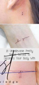 List : 18 Unbelievable Pretty Simple Tattoos To Decorate Your Body With