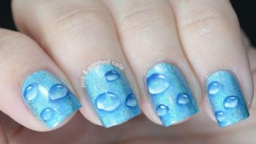 List : Water Drop Nails: How to Do Water Droplet Nail Art