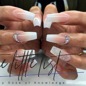 39 Fancy White Coffin Nails Designs