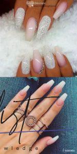 39 Fancy White Coffin Nails Designs