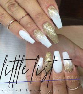 39 Fancy White Coffin Nails Designs