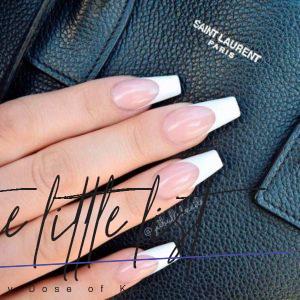 39 Fancy White Coffin Nails Designs