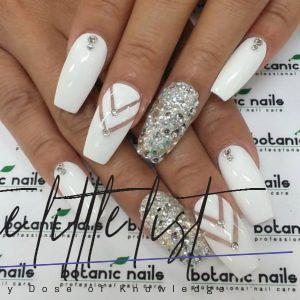 39 Fancy White Coffin Nails Designs