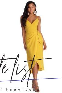 Yellow Dresses: What to Wear With Yellow Dress