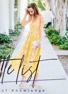 Yellow Dresses: What to Wear With Yellow Dress