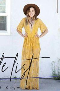 Yellow Dresses: What to Wear With Yellow Dress