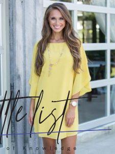 List : Yellow Dresses: What to Wear With Yellow Dress