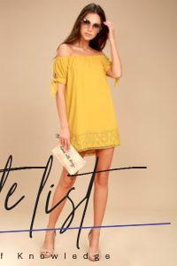 List : Yellow Dresses: What to Wear With Yellow Dress